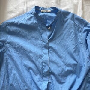 The row blue shirt size S 100% cotton